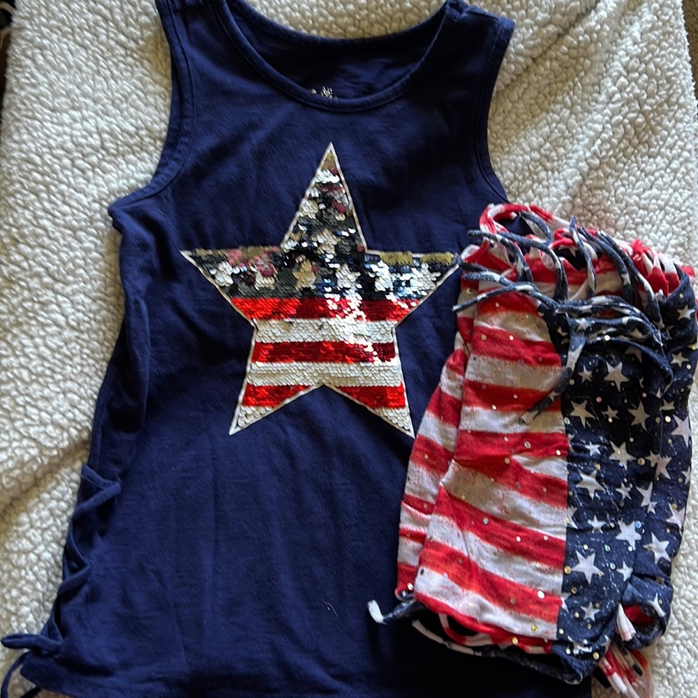 Justice tee with scarf